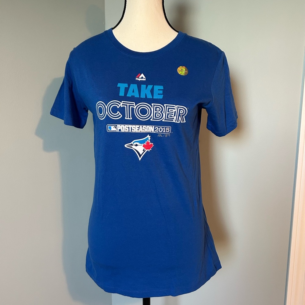 🔥🆕🔥 Majestic Toronto Blue Jays 2015 Postseason "Take October" Tee